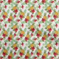 thumbnail image 1 of oneOone Cotton Poplin White Fabric Tropical Leaf Craft Projects Decor Fabric Printed By The Yard 42 Inch Wide, 1 of 5