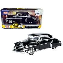 1950 Chevrolet Bel Air Lowrider Black "Get Low" Series 1/24 Diecast Model Car by Motormax