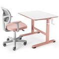 thumbnail image 1 of Costway Ensemble de Table et de Chaise de Bureau Réglable en Hauteur pour Enfants de Plus de 3 Ans Rose, 1 of 9
