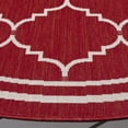 thumbnail image 4 of Safavieh Courtyard Amy Geometric Indoor/Outdoor Area Rug, Red/Beige, 6'7" x 6'7" Round, 4 of 13