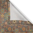 thumbnail image 3 of Ambesonne Moroccan Kitchen Curtains, Eastern Old Folkloric, 55"x39", Turquoise Orange, 3 of 3