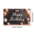 thumbnail image 3 of Decorative Design Birthday Decor Happy Birthday Banner Celebration Decorative Banner for Birthday Party Indoor Decoration Holiday Celebration, 3 of 7
