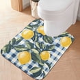 thumbnail image 2 of Yayeee Bath Rug for Bathroom Floor Non Slip Rectangle Fluffy Soft Absorbent Mat, 16"x24", Retro Beige Lemon, 2 of 7