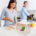 thumbnail image 4 of Openpig Plastic Stackable Storage Bins for Pantry - 2 Pack Stackable Bins For Organizing Food, Kitchen, and Bathroom Essentials, 4 of 6