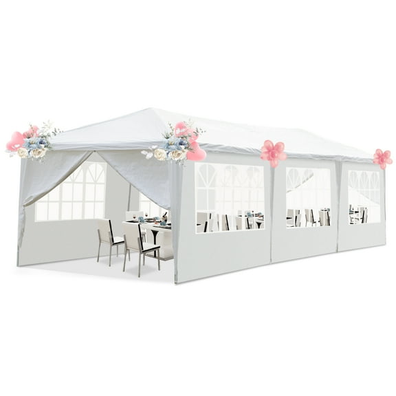 Ktaxon 10' x 30' Party Tent Wedding Canopy Gazebo w/8 Sides 2 Doors