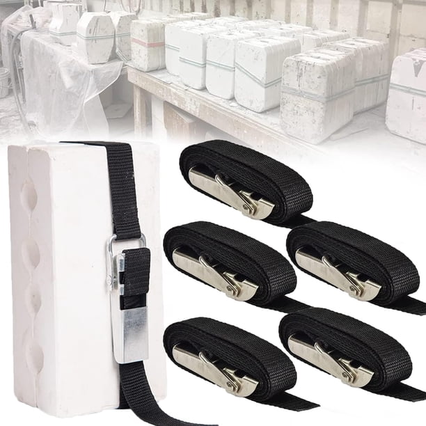 Correas de sujeción para moldes de yeso EDWERD, resistentes, 1,2 m, 5 piezas