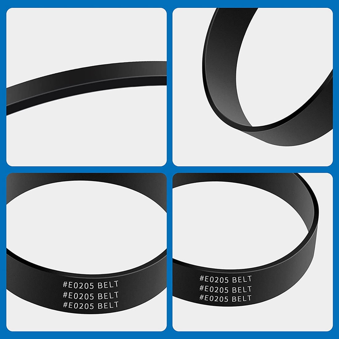 4 Pack Vacuum Belt Replacement Belts for Style U E0205 Vacuum Cleaner,for NEU202,NEU181,NEU180,Etc