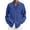 Z3-Blue, variant on ZMHEGW Mens Shirts Summer Cotton Linen Solid Plus Size Loose Turn Down Collar Long Sleeve Male Top Army Green M