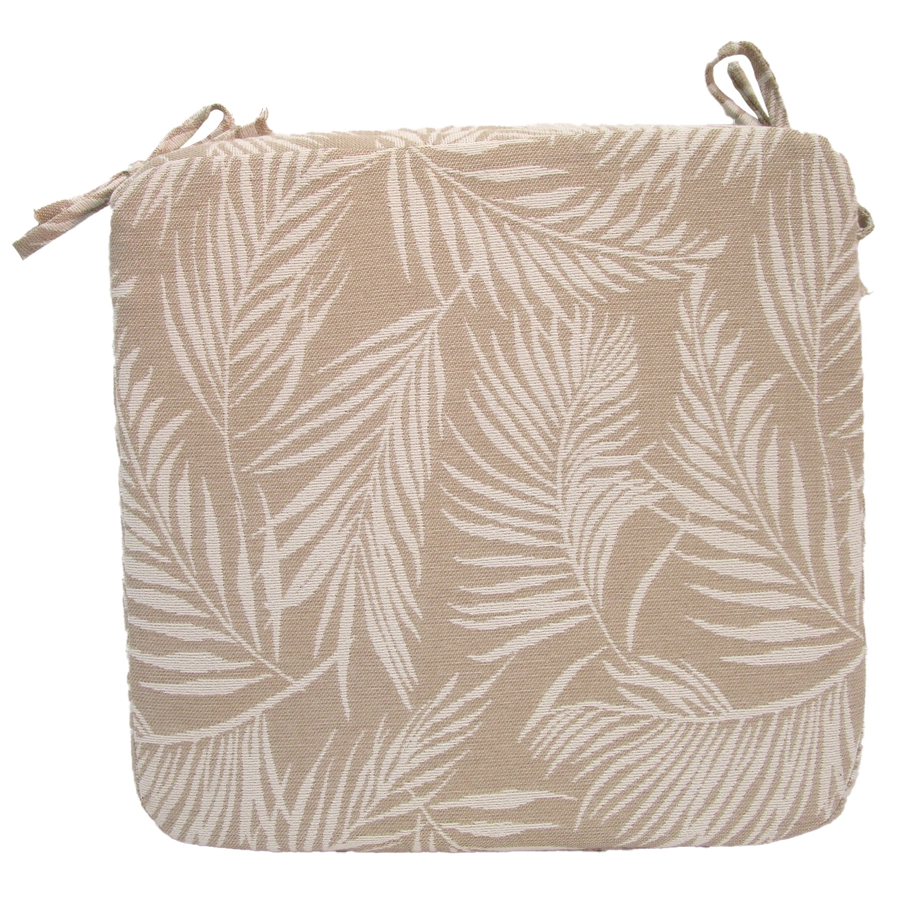 Better Homes & Gardens Rectangle Outdoor Seat Pad Cushion, 19 in x 18 in, 1-Piece, Palm Tan