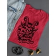 thumbnail image 3 of Be Naughty Krampus Dark Christmas Women's T-shirt, 3 of 4