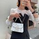 thumbnail image 5 of Sywqhk Moda Mujer Pu Flor Hombro Bolso Casual Perla Cadena Bolsos (Blanco) Sywqhk Para estrenar, 5 of 9