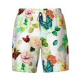 thumbnail image 4 of Lsque Mens Swim Trunks Floral Vintage Pattern - Bathing Suit Compression Liner - Beach Swim Shorts Swimwear - (S-3XL) - Stretch Quick Dry -Large, 4 of 9