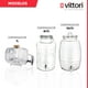 thumbnail image 5 of Dispensador de Bebidas VITTORI Vitrolero de Vidrio con corcho 1 Litro, 5 of 5
