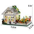 thumbnail image 2 of Flower House Mini Building Block Set City Street View Greenhouse Building Blocks Model Kits Birthday Gifts for Children, 2 of 7
