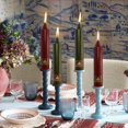 thumbnail image 4 of 7 Inch Taper Candle Candle Sticks, 4PCS Pillar Candles Handmade Unscenteds Candlesticks for Festive, Party, Spell, Wedding, Home Decor, 4 of 5