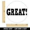 thumbnail image 2 of Great Fun Text Self-Inking Rubber Stamp Ink Stamper - Black Ink - Mini 1/2 Inch, 2 of 7