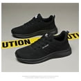 thumbnail image 5 of Men Sneakers Breathable Mesh lightweight Lace-up Woman Running Athletic Tennis Walking Shoes Black Size 9, 5 of 5