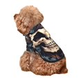 thumbnail image 4 of Bingfone Vintage Leaf Flower Skull Dog Clothes Hoodie, Pet Winter Coat,Puppy Sweatshirts for Small Dogs Boy Girl,Suitable for All Breeds-Large, 4 of 6