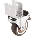 thumbnail image 1 of nipocaio 4 Pieces Furniture Casters, Non Marking Rotation Caster Wheel, Furniture Wheels with U Bracket, Rubber Swivel Casters with Brake, for Trolleys, Furniture, 1 of 5