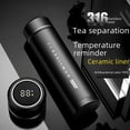 thumbnail image 3 of Taza de acero inoxidable 316 con aislamiento de separación de agua y té inteligente con revestimiento de cerámica, regalo para negocios, 3 of 3