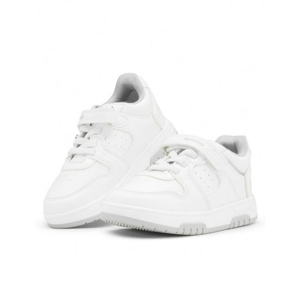 Tenis Escolar Deportivo Para Niño Bambino Running Comodos blanco 20