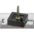 thumbnail image 5 of 3 Pairs TPU Kitten Heel Tips Shoes Replacement Tap for Women High Heels, 2.4mm Pin, 16mm Square Heel Caps, Black, 5 of 6