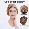 thumbnail image 4 of Turbante de microfibra para secar el cabello, toalla ultra absorbente y suave para un secado rápido, 4 of 5