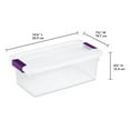 thumbnail image 4 of Sterilite 6 Quart Plastic ClearView Latch Storage Container Tote, 72 Pack, 4 of 9