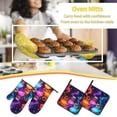 thumbnail image 5 of Naloa Colorful Potion Bottles Magic Oven Mitts and Pot Holders 4 pcs Set, Cooking Baking Grilling Kitchen Oven Glove for Cooking, 5 of 6