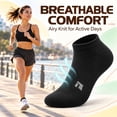 thumbnail image 4 of Athletic Ankle Socks for Adults 10 Pairs, Cushioned Comfort Socks, Breathable Mesh for Training & Everyday Wear, Size Small, 4 of 6