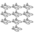 thumbnail image 4 of 10 pares de eslabones de cadena de bicicleta de 9 velocidades, piezas de conector de liberación rápida, accesorio de ciclismo plateado, 4 of 8