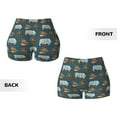 thumbnail image 5 of Picia Miniature Ship In Bottle Printed Workout Shorts for Women Seamless Scrunch Butt Lifting High Waisted Yoga Gym Booty Running Moisture-wicking Short Pants-XX-Large, 5 of 9