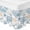 Blue, variant on Aqua Coastal Beach Bed Skirt Queen Size 16 Inch Drop, Adjustable & Elastic Wrap Around Bed Skirts Pleated Luxury Dust Ruffles For Twin Full Queen Cal King Base Beds, Modern Oil Painting Nautical