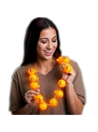 Blinkee Ahlufblcn-p25 Assorted Halloween Light Up Flashing Body Light Charm Necklaces - Pack of 25, Women's, Size: 25 in