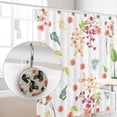 thumbnail image 4 of Motorcross Silhouette Shower Curtain Hooks Round Crystal Glass, Set of 12 Shower Curtain Rings - Shower Hooks for Curtain Shower Rings, 4 of 4