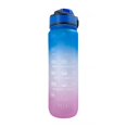 thumbnail image 5 of Botella de agua verde de 1 litro con marcador de tiempo sin BPA y correa, 5 of 5