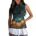 thumbnail image 3 of Whosucclay Jack-o'-lanterns Fireflies Tennis Athletic Tank Top for Ladies, Fashion Breathable for Golf Daily Sports, Stretchy Dry-Fit Golf Shirt for Women, 3 of 7