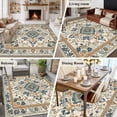 thumbnail image 5 of 6'x9' Area Rugs, Boho Chic Indoor Outdoor Area Rug for Living Room Bedroom, Traditional Classic Geometric Farmhouse Washable Bathroom Rugs Kitchen Floor Carpet Mats Home Decor Aesthetic, 5 of 8