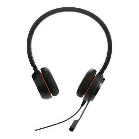 Jabra Evolve 30 II Auriculares con cable, estéreo, optimizados para MS - Auriculares telefónicos con sonido superior para llamadas y música - Conexión Jack/USB de 3,5 mm - Auriculares profesionales co