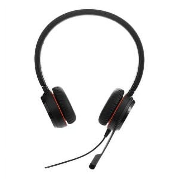 Jabra Evolve 30 II Auriculares con cable, estéreo, optimizados para MS - Auriculares telefónicos con sonido superior para llamadas y música - Conexión Jack/USB de 3,5 mm - Auriculares profesionales co