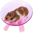 thumbnail image 1 of Hamster Flying Saucer Silent Running Exercise Wheel for Gerbil Rat Mouse Hedgehog Small Animals Pink, 1 of 6