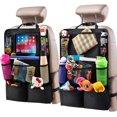 thumbnail image 1 of ZHAOCHENG Black-2*Bolsa de almacenamiento para asiento de cocheBolsa de almacenamiento traseraBolsa de almacenamiento para iPadBolsa de suspensión para cocheAsiento trasero de tela Oxford Pata de cabr, 1 of 4