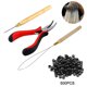 thumbnail image 1 of 500 Uds Micro anillo bucle aguja alicates herramienta extensiones de cabello Accesorios, 1 of 5
