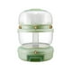 thumbnail image 1 of Bewildely Dispensador de arroz Reemplazo de 360 ​​​​grados Sellado a prueba de humedad Control de botón de rejilla múltiple Cubo de Organizadores de utensilios de cocina 2 Capas Verde Claro, 1 of 6