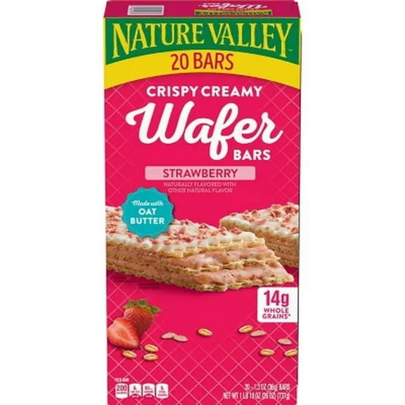 Nature Valley Crispy Creamy Strawberry Wafer Bars, 20 Ct.