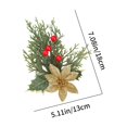 thumbnail image 3 of Puntoco Agujas de pino de Navidad Simulación de frutos rojos Accesorios de flores de Navidad Manchas Árbol de Navidad Caja de Navidad Decoración Manualidades, 3 of 6