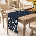 thumbnail image 6 of Pink Cherry Blossoms Table Runner - 72 Inch Long, Kitchen Dining Table Runner Dresser Scarves, Japanese Crane Navy Blue Farmhouse Decor for Coffee Tables Wedding Party Banquet, 6 of 7