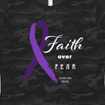 thumbnail image 4 of Inktastic Testicular Cancer Awareness Faith over Fear Women's T-Shirt, 4 of 5