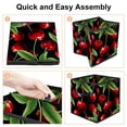 thumbnail image 4 of Cherry Foldable Toy Box Storage Box Organizer Bins with Handle, 10.8"x10.5"x10.6", Large Capacity, 4 of 6