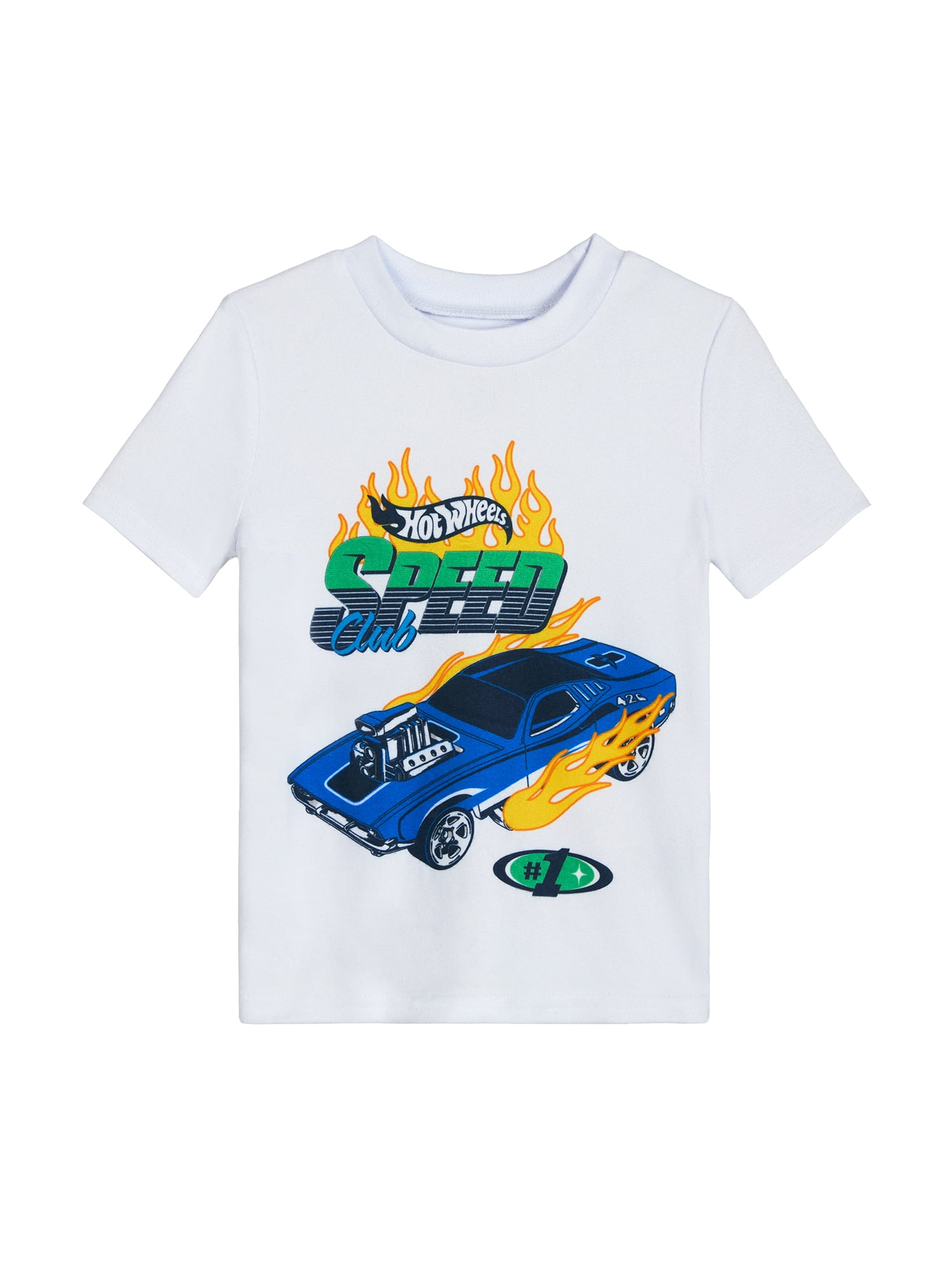 Hot Wheels Toddler Boys Short Sleeve Pajama Set, 3-Piece, Sizes 12M-5T